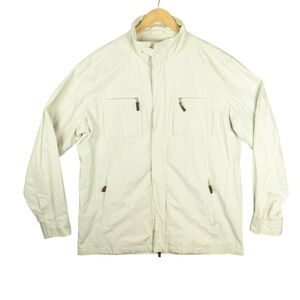 Robert Talbott Carmel Men XXL Jacket Ivory Vented Casual Outdoor EUC